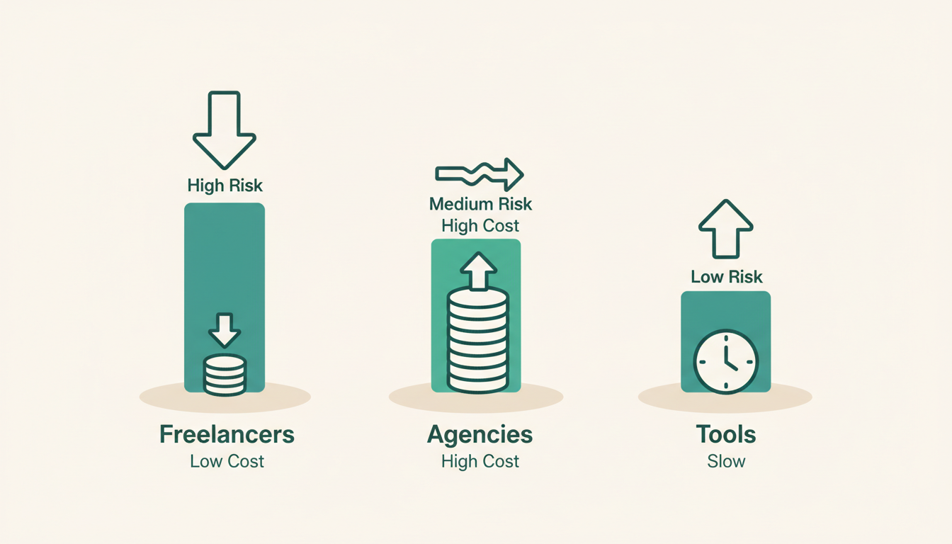 Hire Freelance Link Builders: What to Watch Out For — illustration